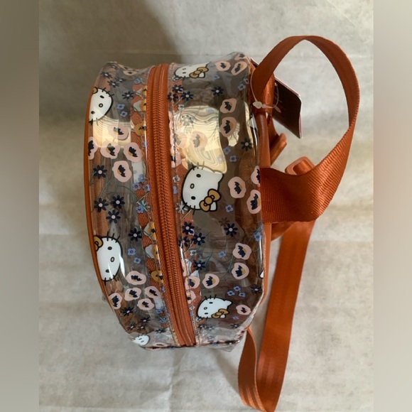 NWT Hello Kitty Clear Mini Backpack - All Over Floral Hello Kitty Print - Picture 5 of 11